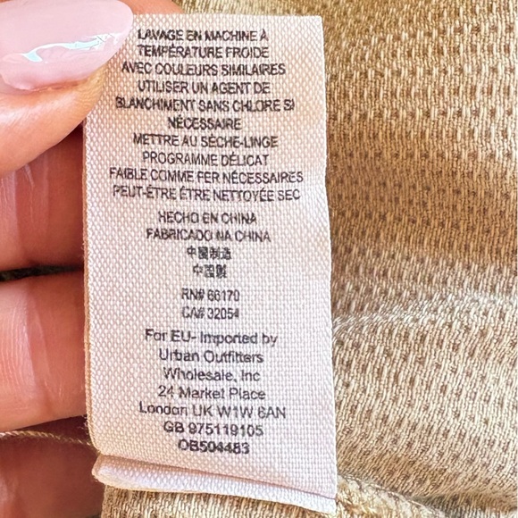 Free People Embellished Military Utility Jacket - Khaki Tan Like New Small - Picture 12 of 12